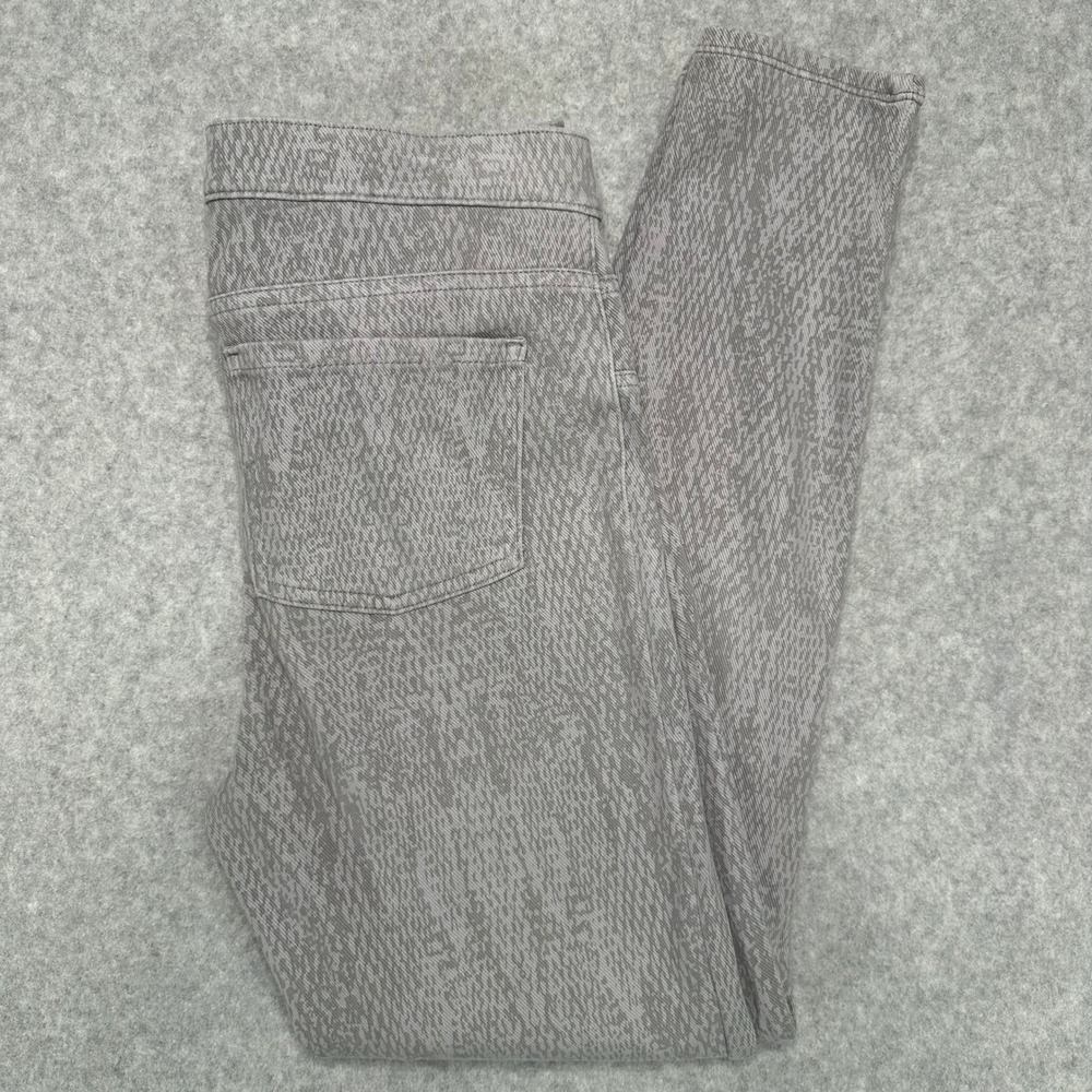 Spanx Ankle Jean-Ish Leggings Gray Python Snakesk… - image 4